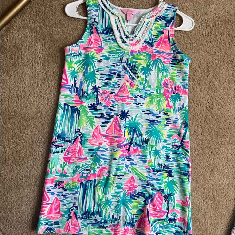 Lilly Pulitzer Pink, Blue and Green 
Perfect for EASTER